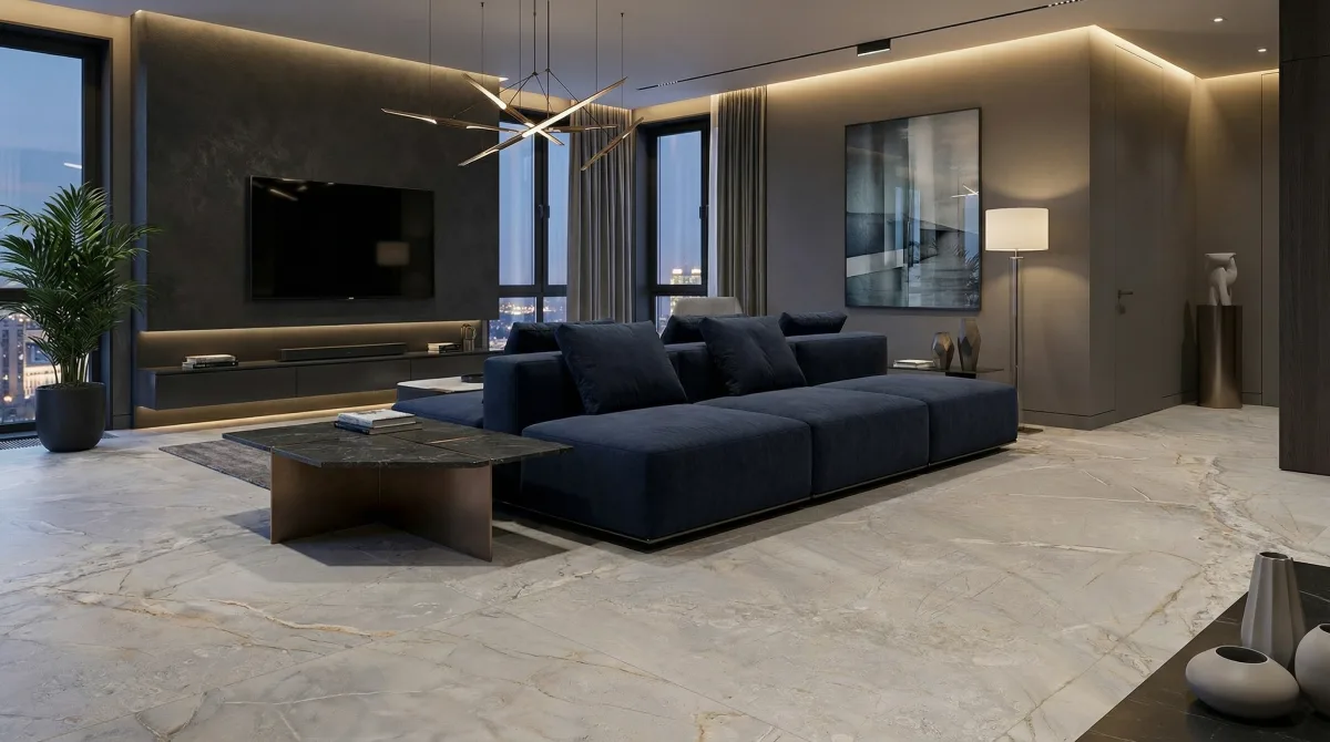 Карибиан Вайт 60x120 — интерьер 1