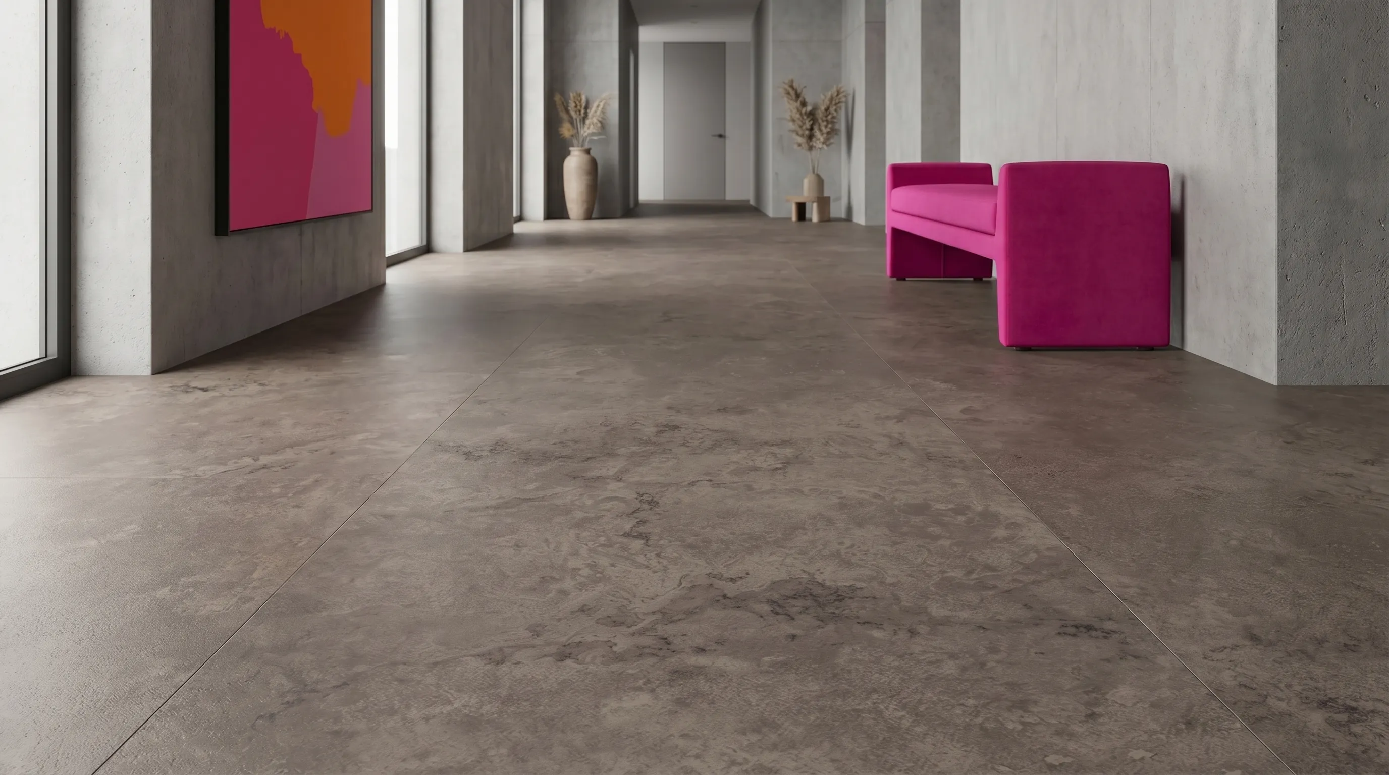 Элизиан Травертини Антрацит Натуральный 600X1200 — интерьер 3