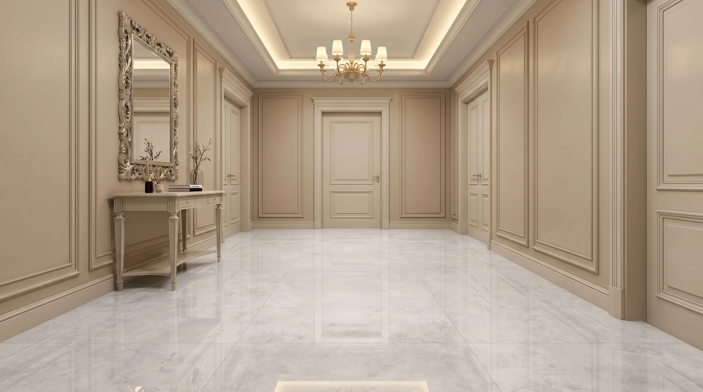 Элизиан Травертини Бланк Глянцевый 600X1200 — интерьер 7