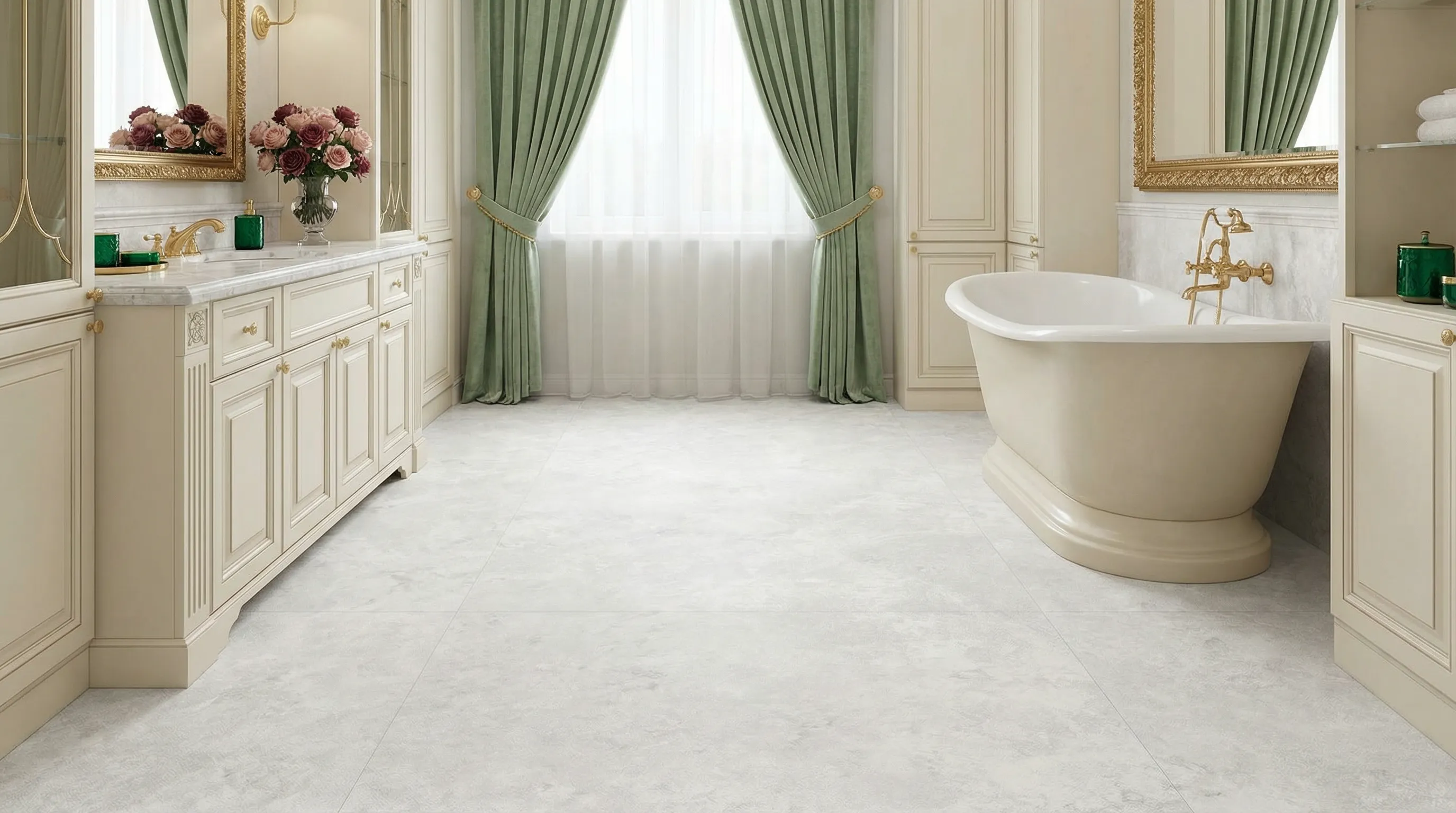 Элизиан Травертини Бланк Натуральный 600X1200 — интерьер 7