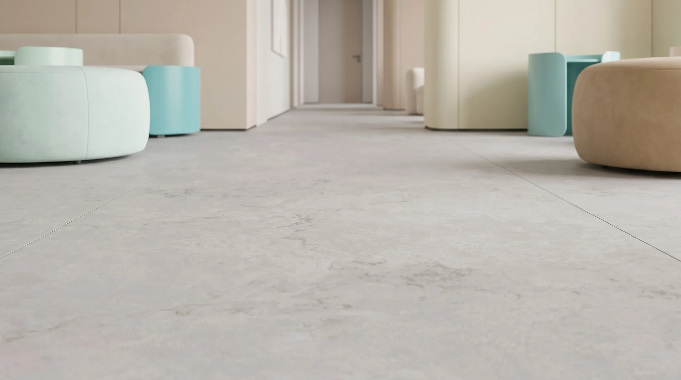 Элизиан Травертини Дженере Сатинированный 600X1200 — интерьер 2