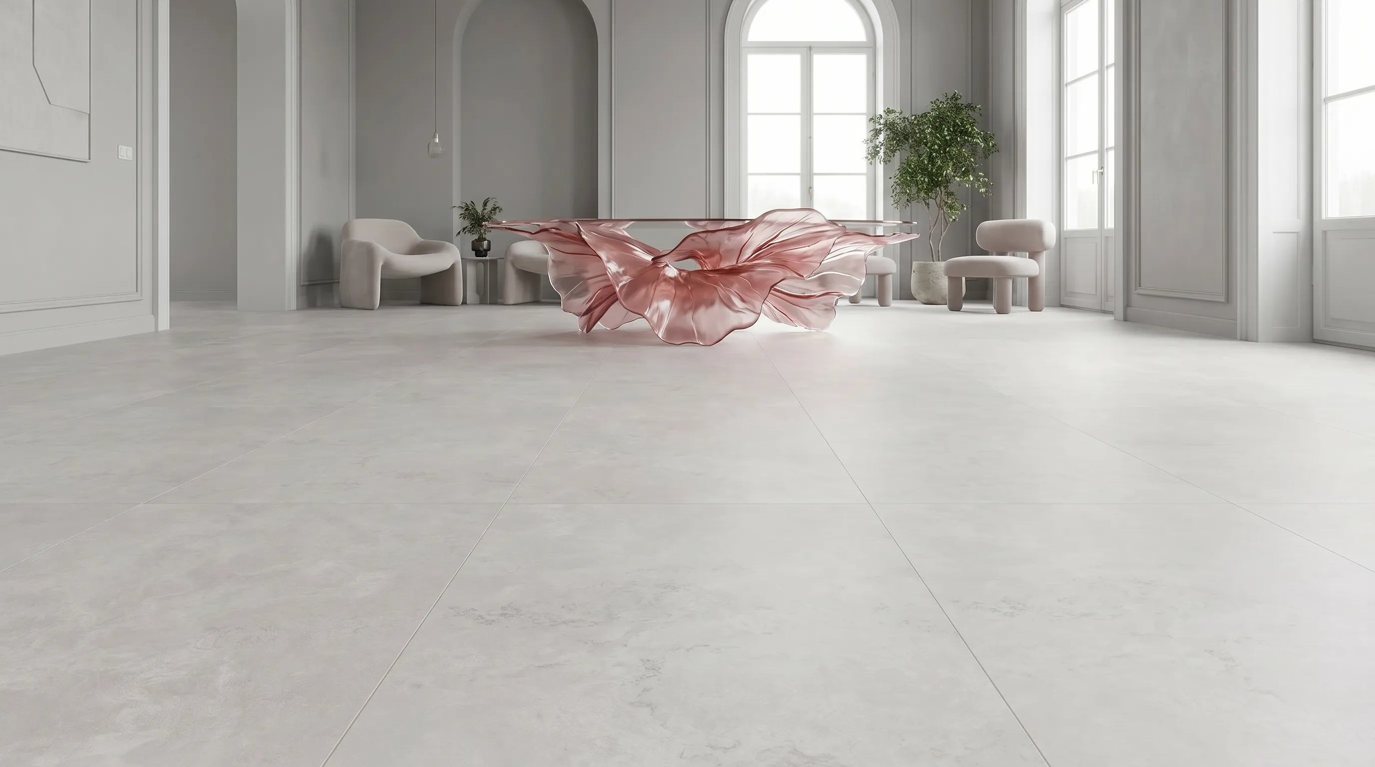 Элизиан Травертини Дженере Сатинированный 600X1200 — интерьер 6