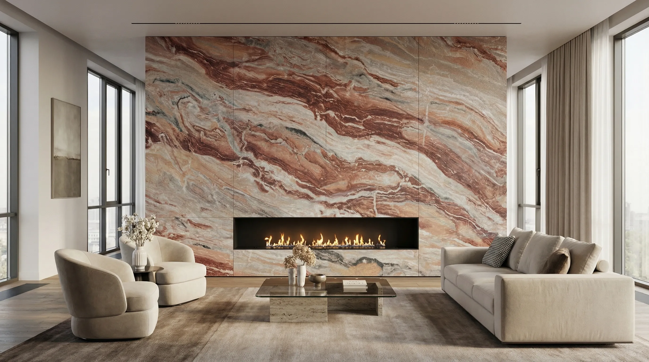 Пульс Земли 3200мм*1600мм*12мм — интерьер 2