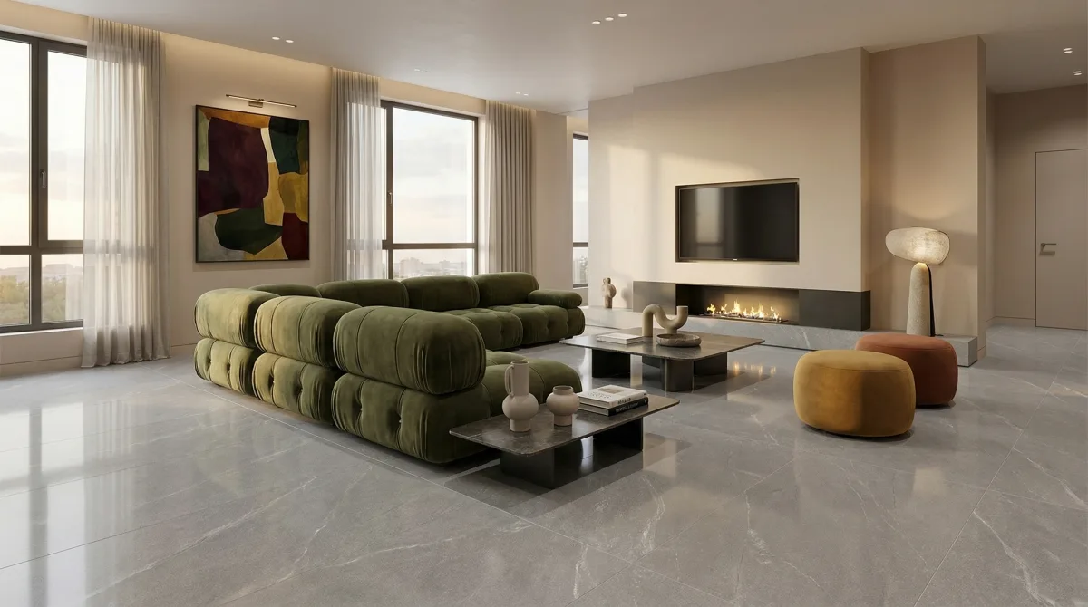 Рустон Бианко 60x120 — интерьер 4