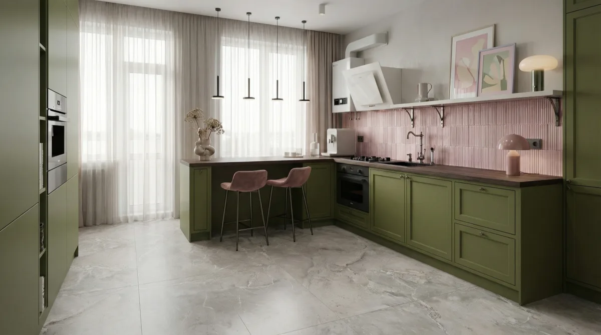 Рустон Бианко 60x120 — интерьер 7