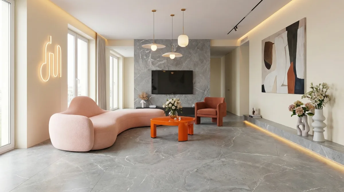 Рустон Гриджио 60x120 — интерьер 1