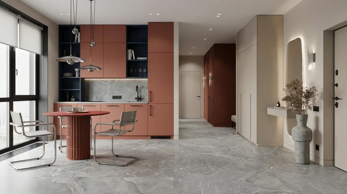 Рустон Гриджио 60x120 — интерьер 7