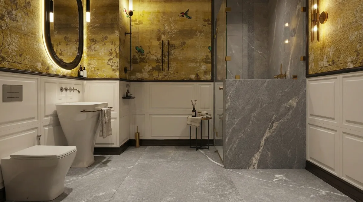 Стоун Альпн Грей 60x120 — интерьер 3