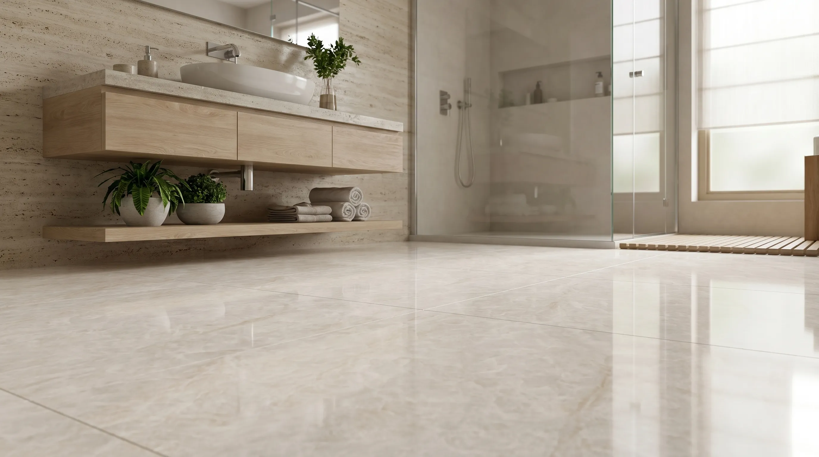 Тадж Махал Бьянко Глянцевый 60x120 — интерьер 4